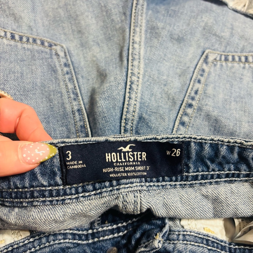 Women’s Hollister High-Rise Denim Shorts button fly size 3 W26 - Picture 4 of 7